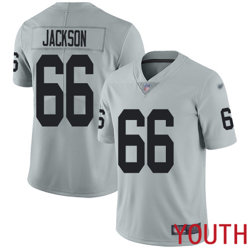 Oakland Raiders Limited Silver Youth Gabe Jackson Jersey NFL Football #66 Inverted Legend Jersey->women nfl jersey->Women Jersey